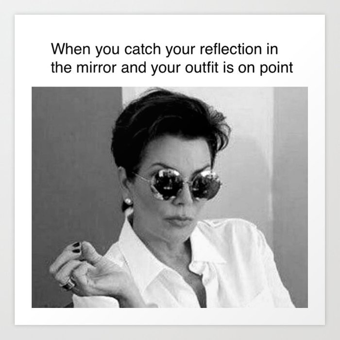 KRIS JENNER KARDASHIAN MEME ART POSTER Art Print by HOMME DRAWINGS | Society6