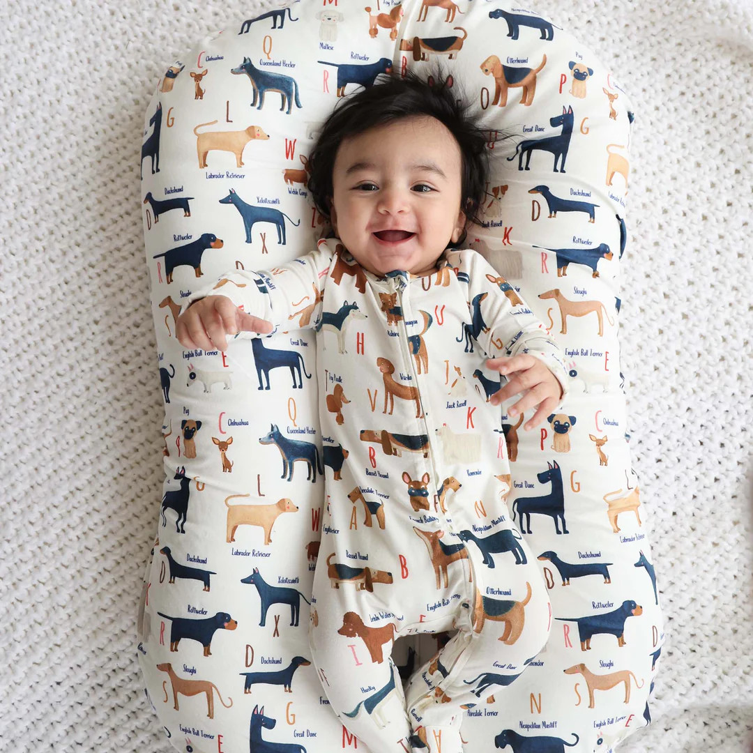 ABC Paw-ty Zipper Footie | Caden Lane