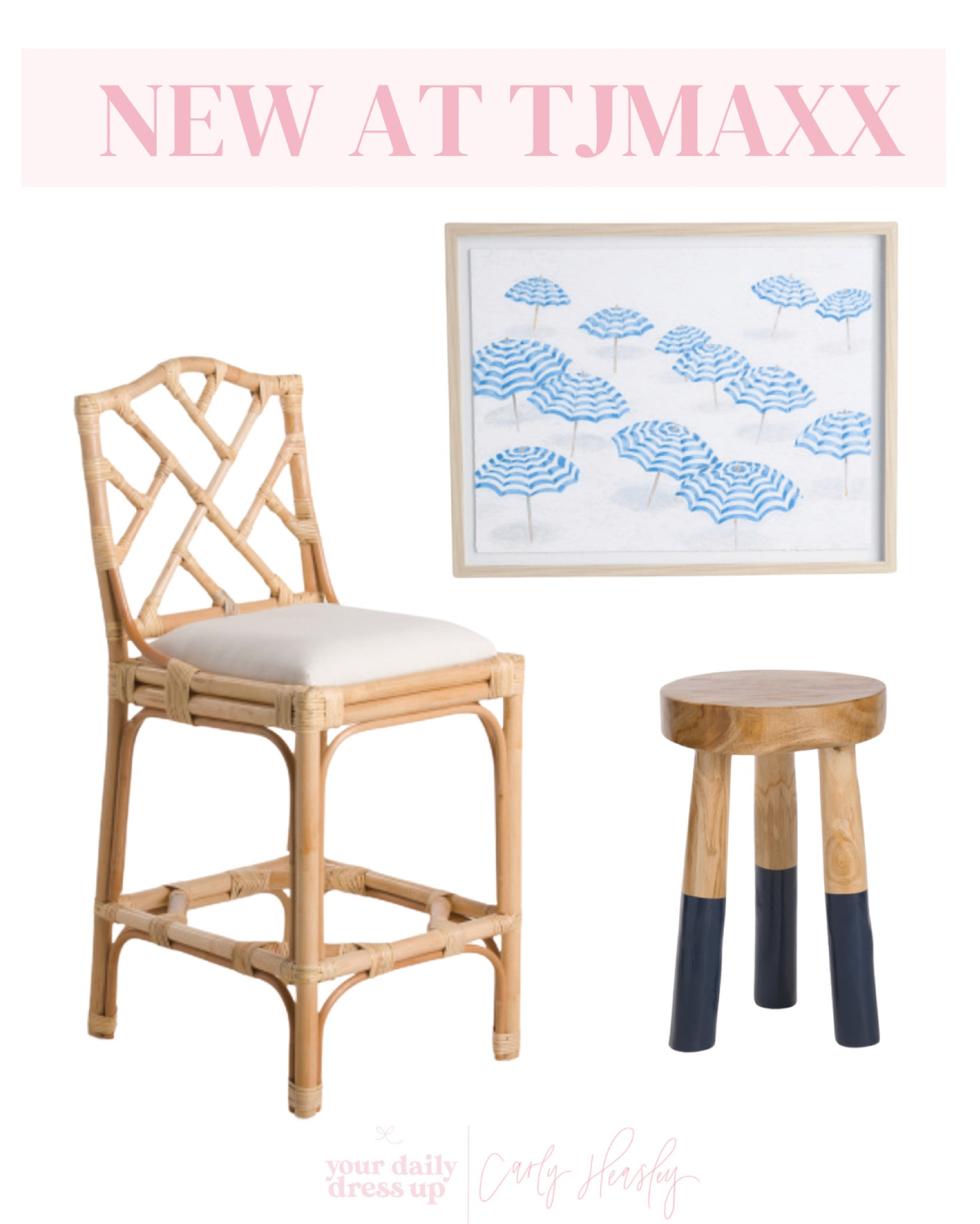 Coastal decor - counter stool - wall art - kitchen decor - beach decor 

#LTKunder100 #LTKhome #LTKstyletip