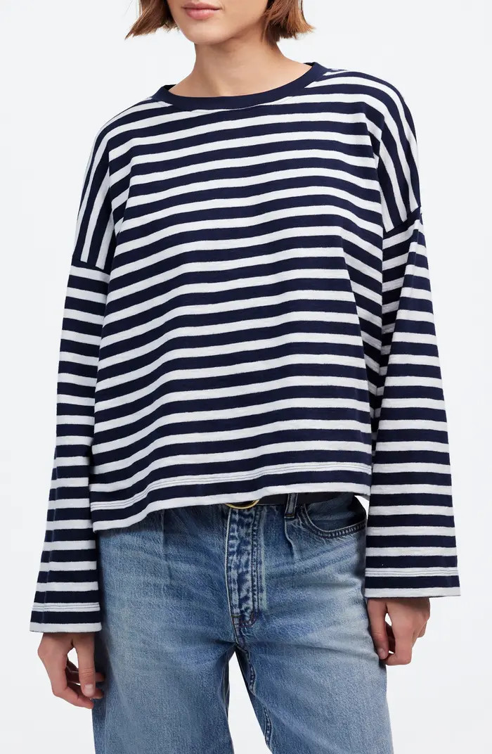Easy Stripe Long Sleeve Top | Nordstrom