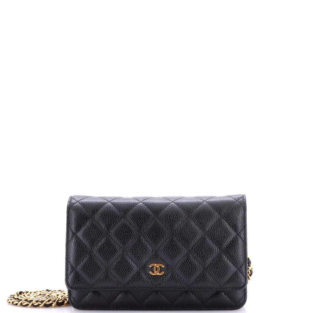 Chanel Wallet on Chain Quilted Caviar Black 4280706 | Rebag