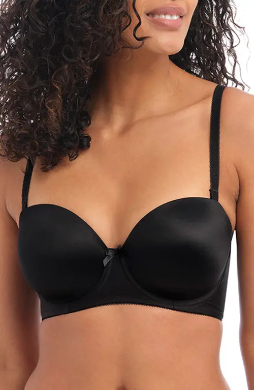 Freya 'Deco' Convertible Strapless Underwire Bra in Black at Nordstrom, Size 38Ff | Nordstrom