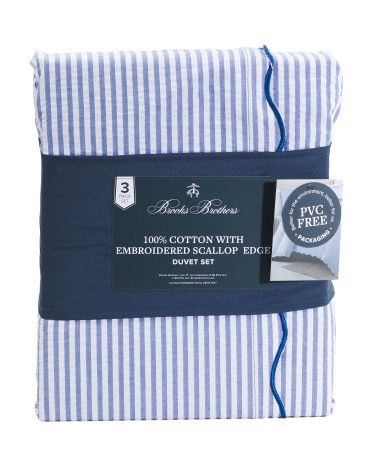 Cotton Seersucker Duvet Set | TJ Maxx