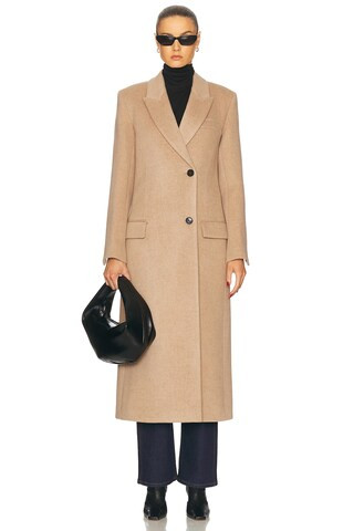 Proenza Schouler Reed Coat in Camel Melange | FWRD | FWRD 