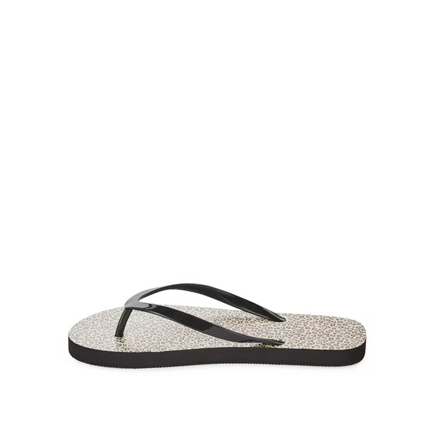 Time and Tru Women's Leopard Flip Flops | Walmart (CA)