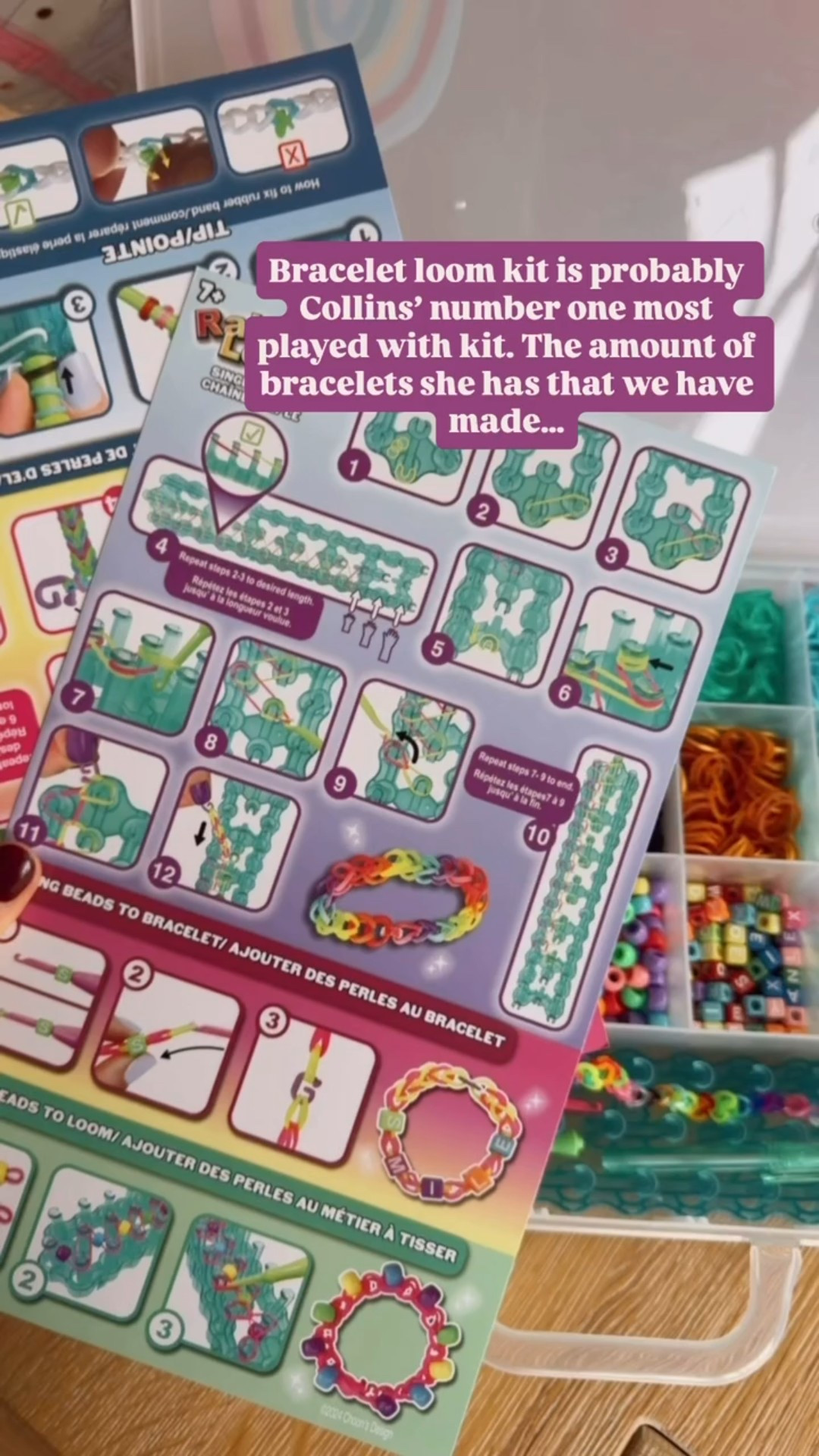 This rainbow loom kit comes with so many different band colors and other accessories to add to bracelets! Collins loves it!

Loverly Grey, kids gifts, bracelet making, little girls gift, rainbow loom 

#LTKHoliday #LTKKids #LTKGiftGuide