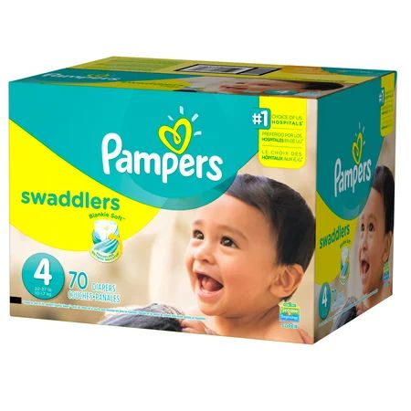 Pampers Swaddlers Diapers Size 4 70 count | Walmart (US)