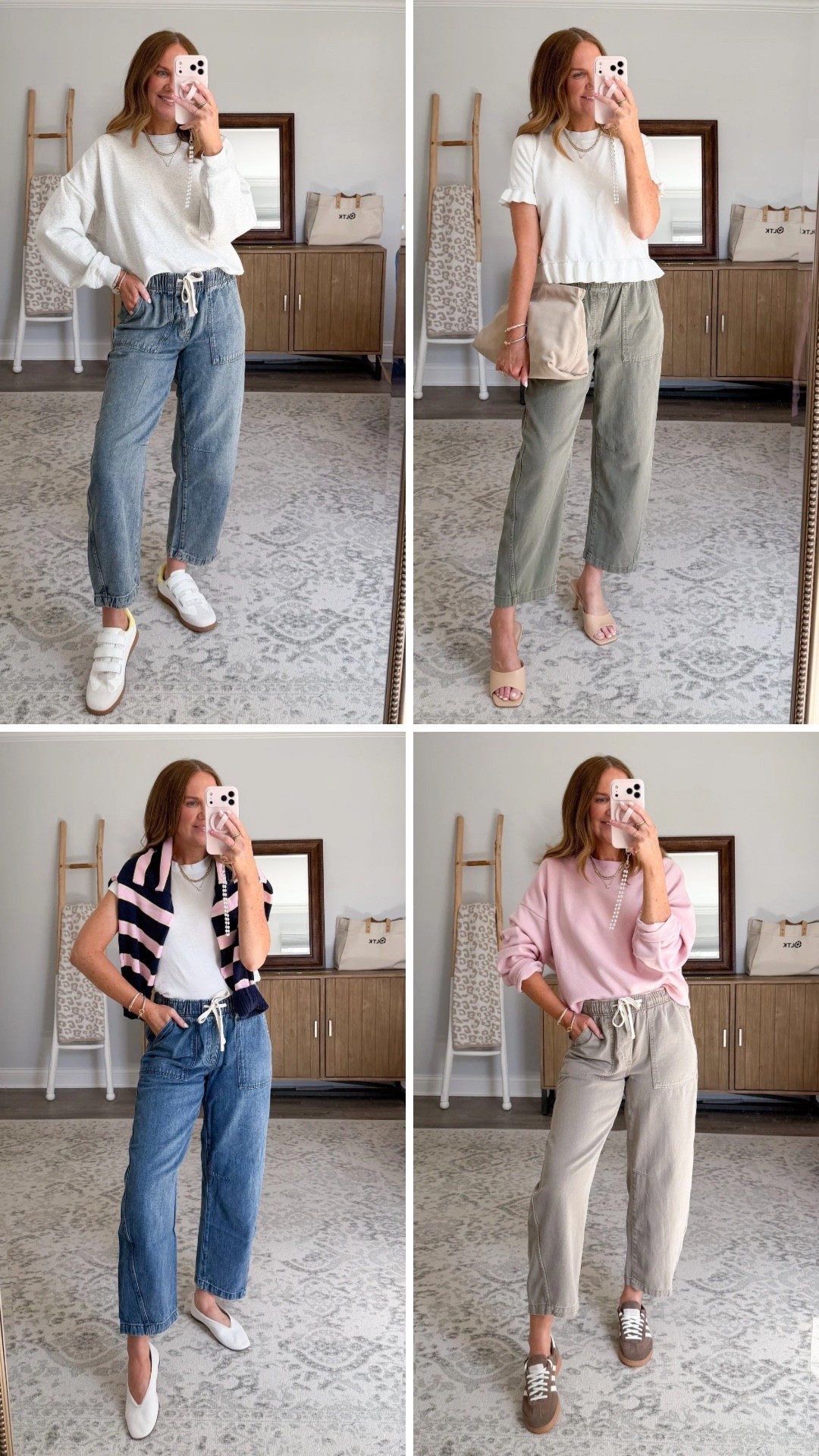 30% off!!
If you’re not a big shorts girlie, I found us the PERFECT spring and summer pants! These pull on, elastic waist, drawstring, barrel style come in ELEVEN washes, and FOUR inseam lengths. And they’re available in size XS-XXL. I’m wearing a small and they are very comfortable and flattering, even in the back!

Over 40 style, comfortable and casual spring outfit, casual mom style, summer trends 2026, the most flattering barrel jeans, momootd, Gap Factory, timeless casual style, stylish casual spring outfit idea, barrel pants

#LTKSaleAlert #LTKmomlife #LTKOver40