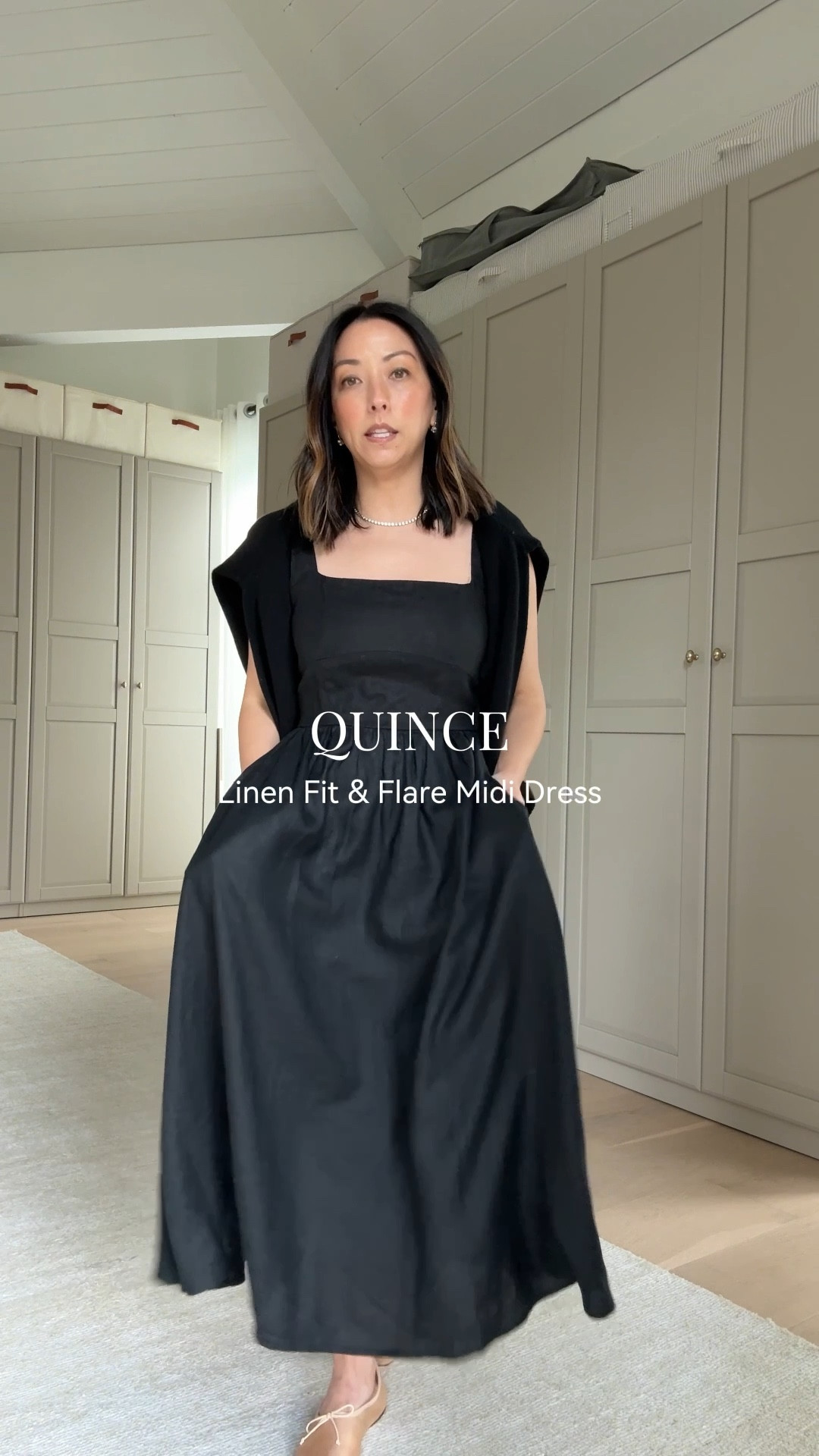 Cannot recommend this enough! Flattering length, adjustable straps, and has pockets. I have this in multiple colors. I’m in the xs. 

#LTKPetite