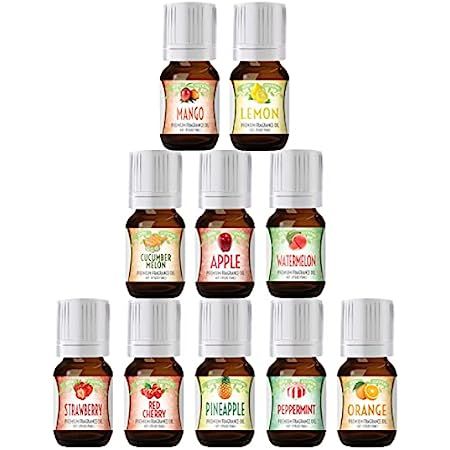 Floral Ocean Gardens Good Essential Fragrance Oil Set (Pack of 10) 5ml Set Includes Lavender, Rose,  | Amazon (US)