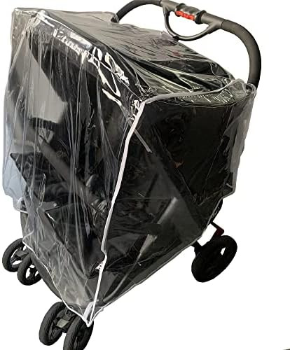 Universal Waterproof Twins Baby Pushchair Rain Cover Side by side Double Pushchair dust proof cover  | Amazon (US)