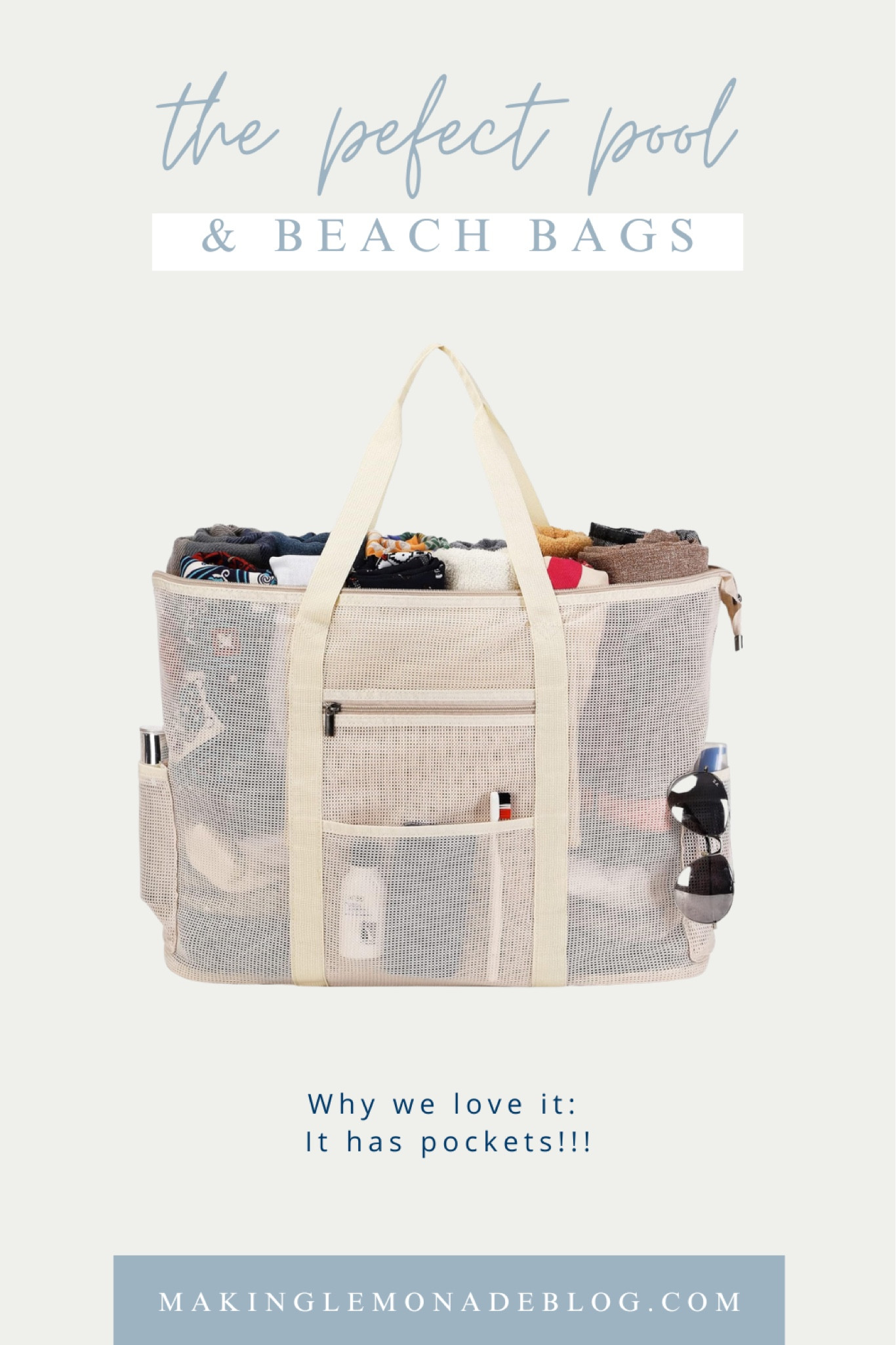 This lightweight, mesh pool bag has pockets to keep you organized whether your poolside or hitting the beach this summer 😎

(Oh, and it’s under $20) 

#LTKFamily #LTKSeasonal #LTKActive