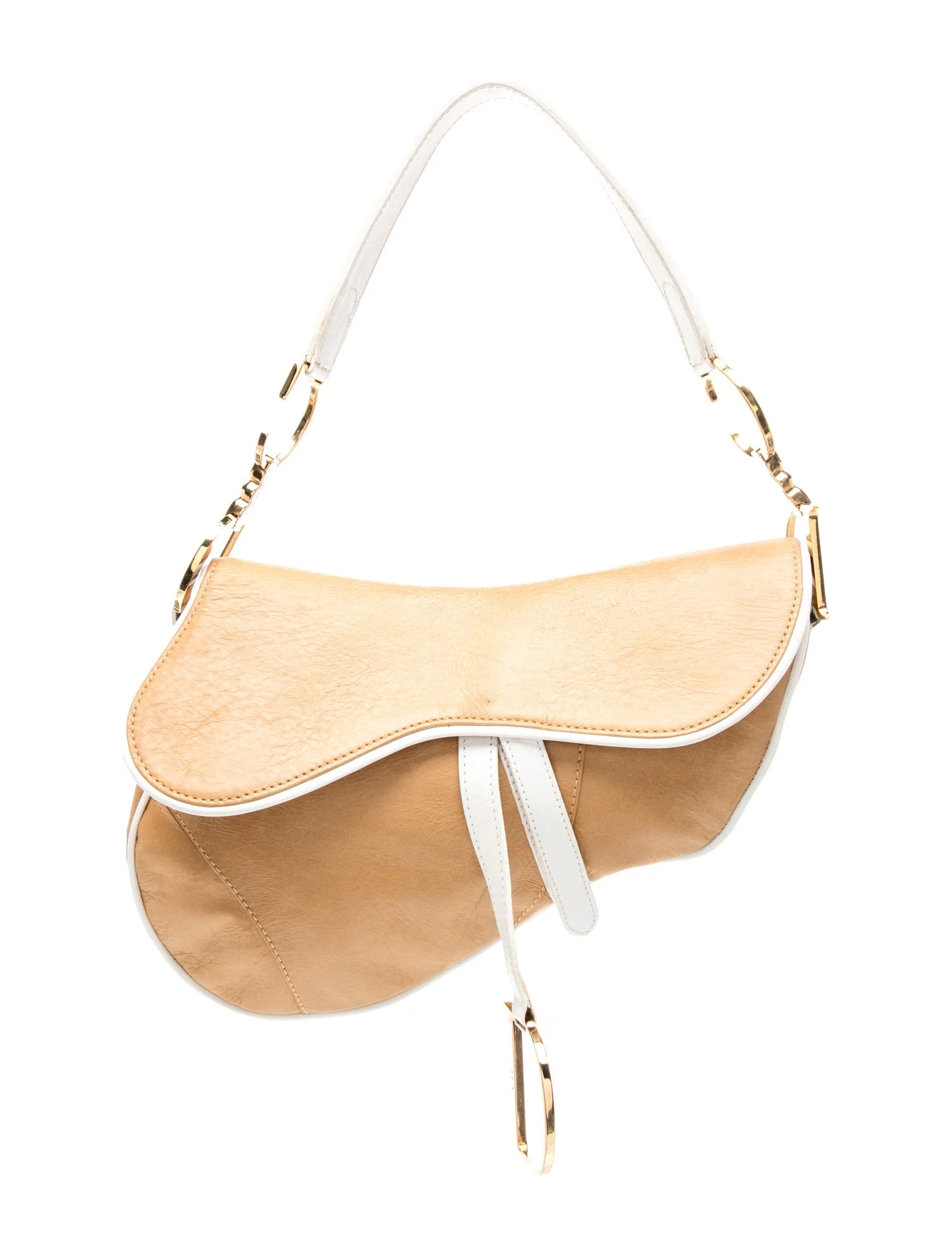 Christian Dior Leather Saddle Vintage - Neutrals Shoulder Bags, Handbags - CHR578837 | The RealRe... | The RealReal
