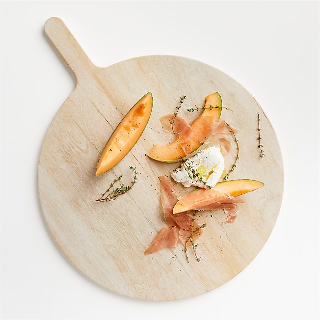 Round Faux Bois Melamine Serving Board + Reviews | Crate & Barrel | Crate & Barrel