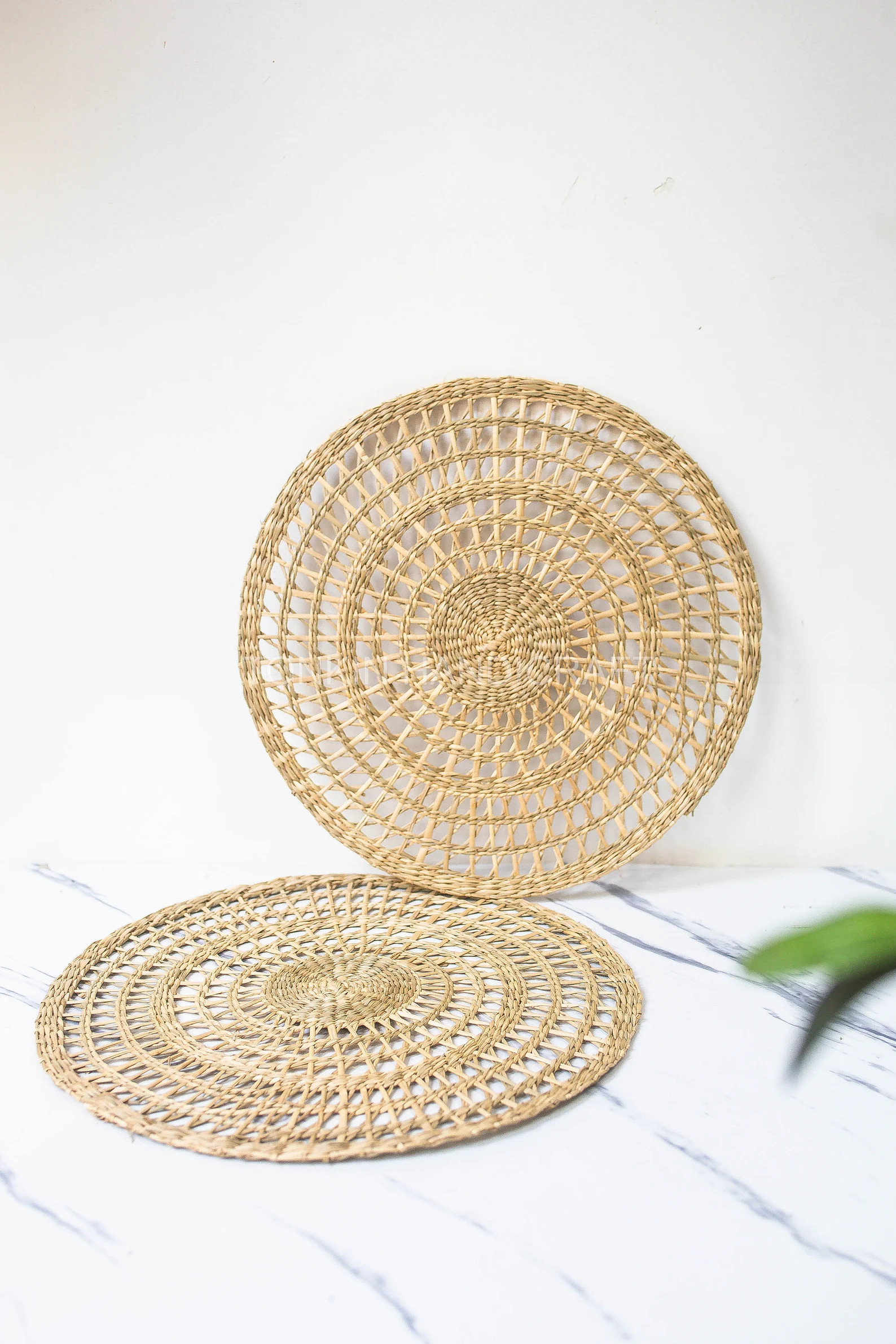 Woven Seagrass Placemat, Braided Mat Heat Resistant Hot Insulation, Vintage natural Decor Table T... | Etsy (US)