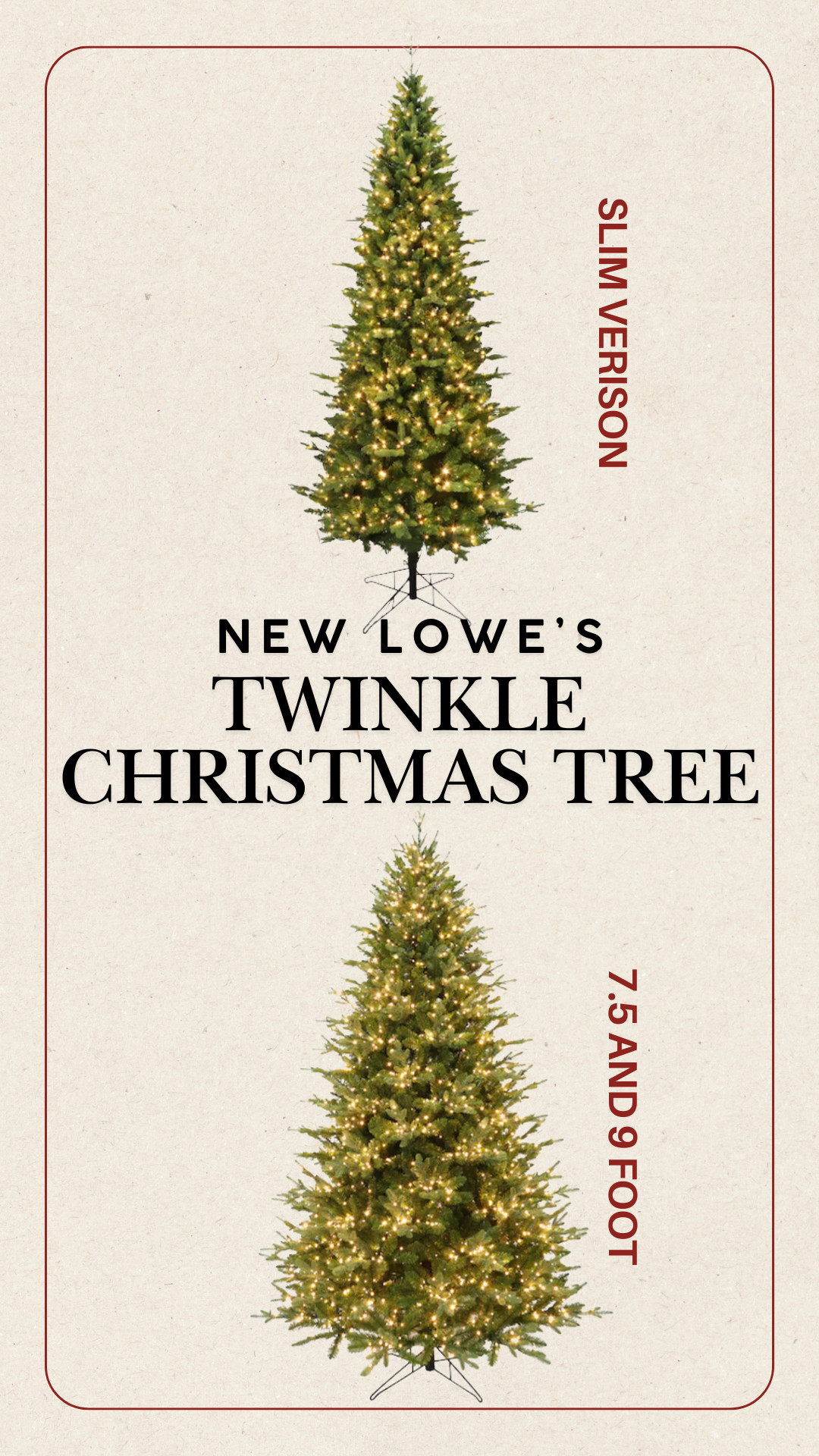 The new viral Lowe’s Twinkle Christmas Tree is giving all the warm holiday vibes ✨ With soft warm white lights and a magical twinkle effect, this pre-lit Christmas tree looks straight out of a designer catalog. Perfect for cozy living rooms or elegant holiday decor, this Lowe’s twinkle tree is becoming the must-have Christmas tree for 2025. #christmasdecor 

 #LTKSeasonal #LTKHome #LTKSaleAlert