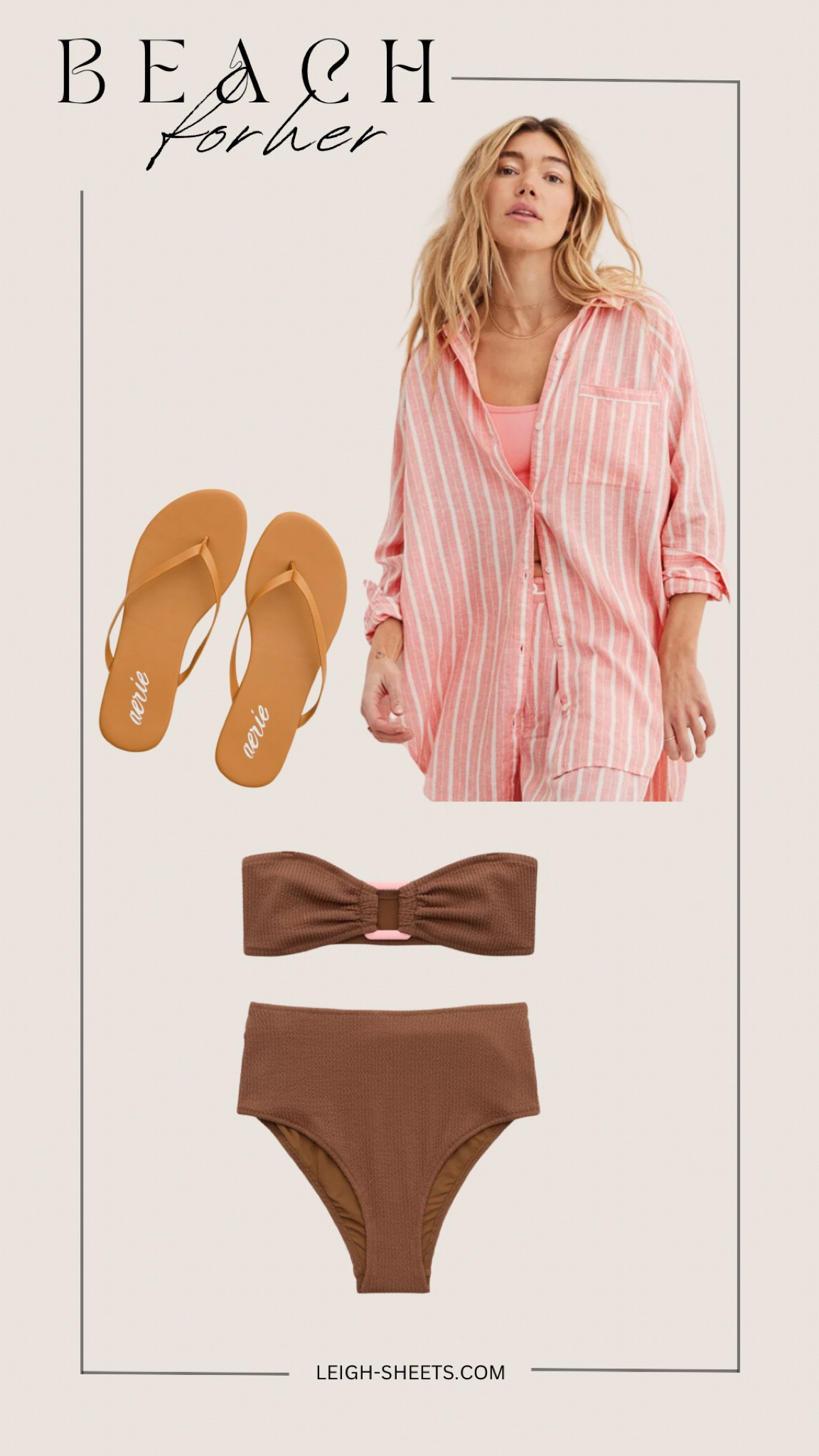 beach outfit 
Swimsuit coverup
Bikini 
Matching set 
Casual summer outfit 

#LTKSeasonal #LTKfindsunder50 #LTKswim