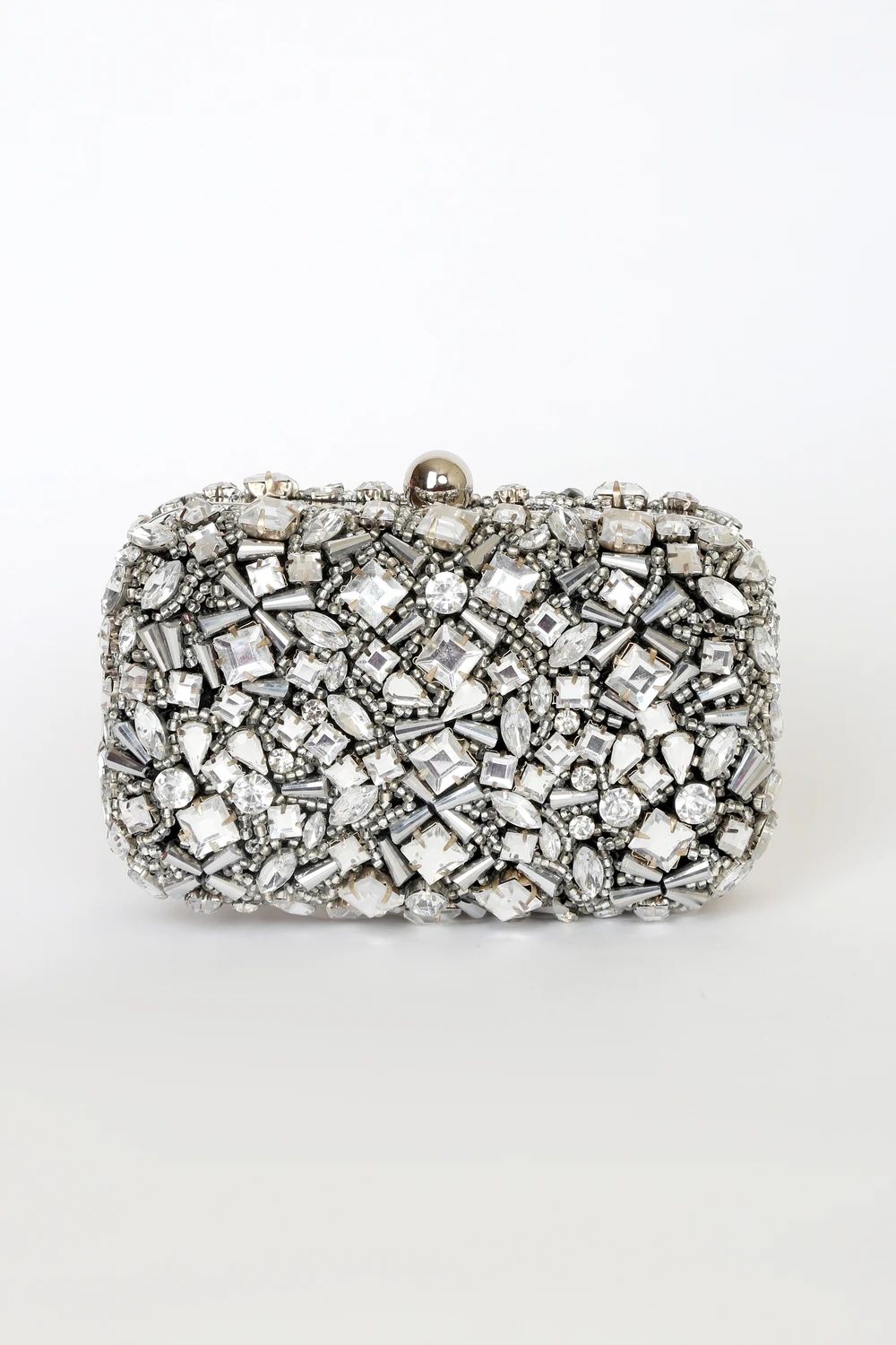 Shine Bright Like a Diamond Silver Rhinestone Box Clutch | Lulus (US)