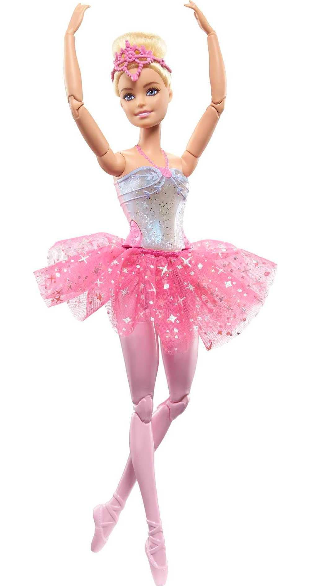 Barbie Dreamtopia Doll, Twinkle Lights Posable Ballerina with 5 Light-Up Shows, Sparkly Pink Tutu... | Amazon (US)