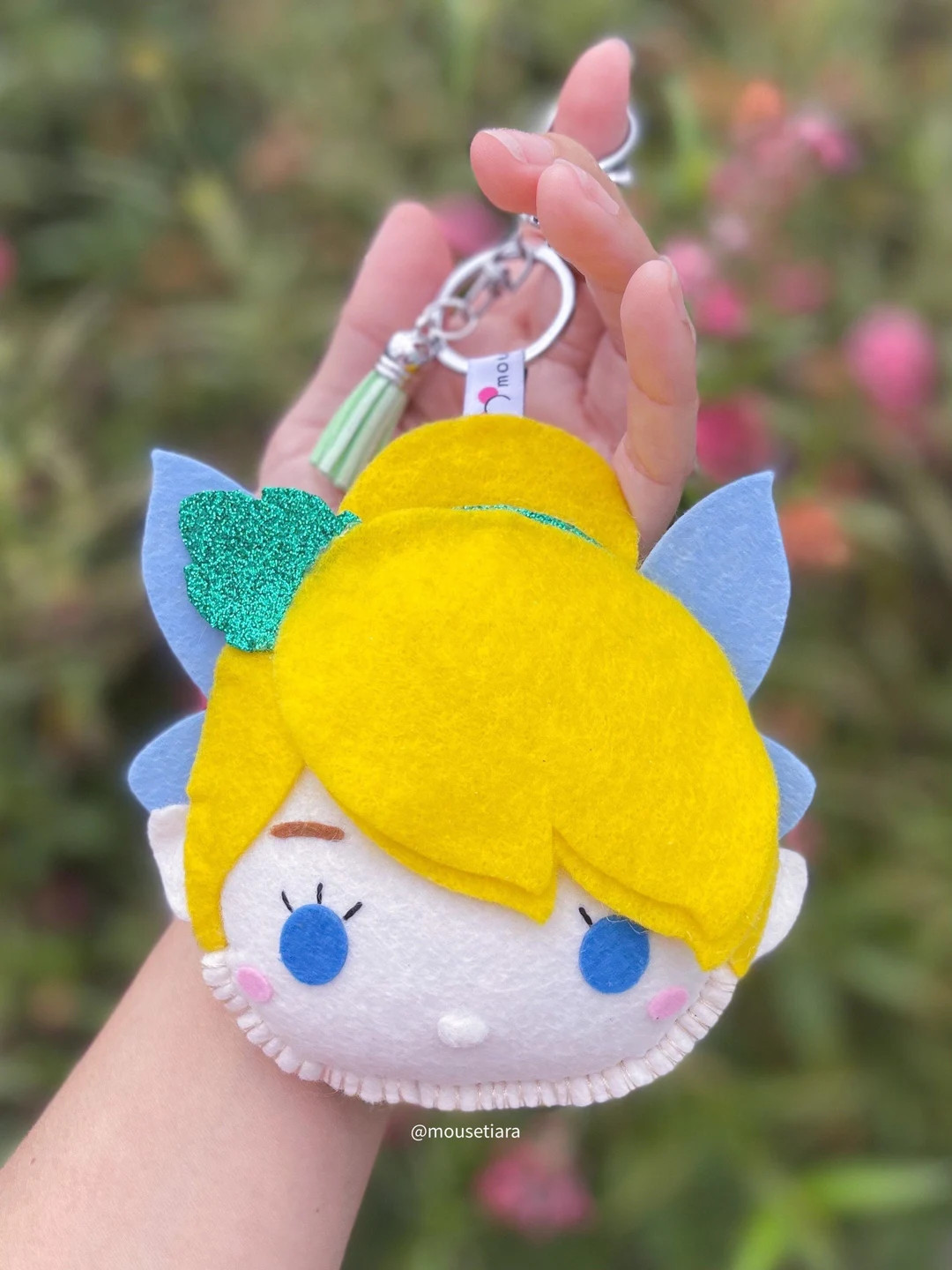 Tinkerbell, Hand Made Keychain for Disney Backpack  Matching Mickey Ears Tsum Tsum Ufufy Disney |... | Etsy (US)