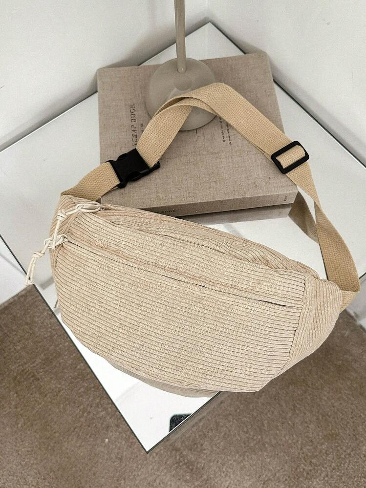 Casual Large Capacity Multi-Pocket Lightweight Fanny Pack Chest Bag For Men & Women, Vacation, Sports, Preppy Bum Bag For The First Day Of School | SHEIN