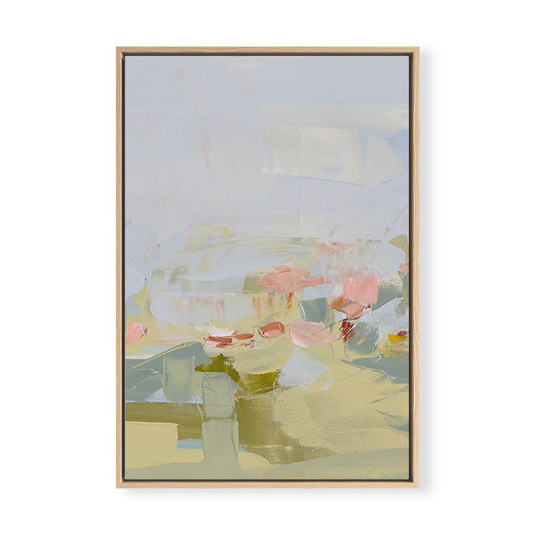 Stay Awhile Vertical by Cady Karras | Soft Floral Abstract Art Print | Urban Garden Prints