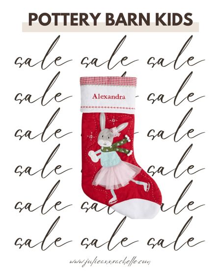 Introducing our charming Skating Bunny Quilted Christmas Stocking! 🐰✨ Act fast, as this is a limited-time offer priced at $23. 

86 delighted customers have already added it to their carts.

Mix whimsy and cheer on your mantel with this hand-quilted stocking featuring a playful bunny gracefully ice dancing against a classic red background. Make it truly special by customizing it with a name, ensuring that on Christmas morning, they'll know exactly where to find small treats and surprises.

Here are the details that matter:
- Stocking crafted from 65% polyester and 35% cotton.
- Plaid cuff made of 100% cotton percale.
- Filled with 100% polyester batting.
- Hand-stitched appliqués made from a blend of cotton and polyester.

Key product points:
- Pottery Barn Kids exclusive.
- Spot clean.
- Imported.

Don't miss the chance to add a personal touch! Personalization is available, allowing you to add up to nine characters at an additional cost. Make this holiday season extra special with our Skating Bunny Quilted Stocking. 🎁

#LTKbaby #LTKkids #LTKGiftGuide