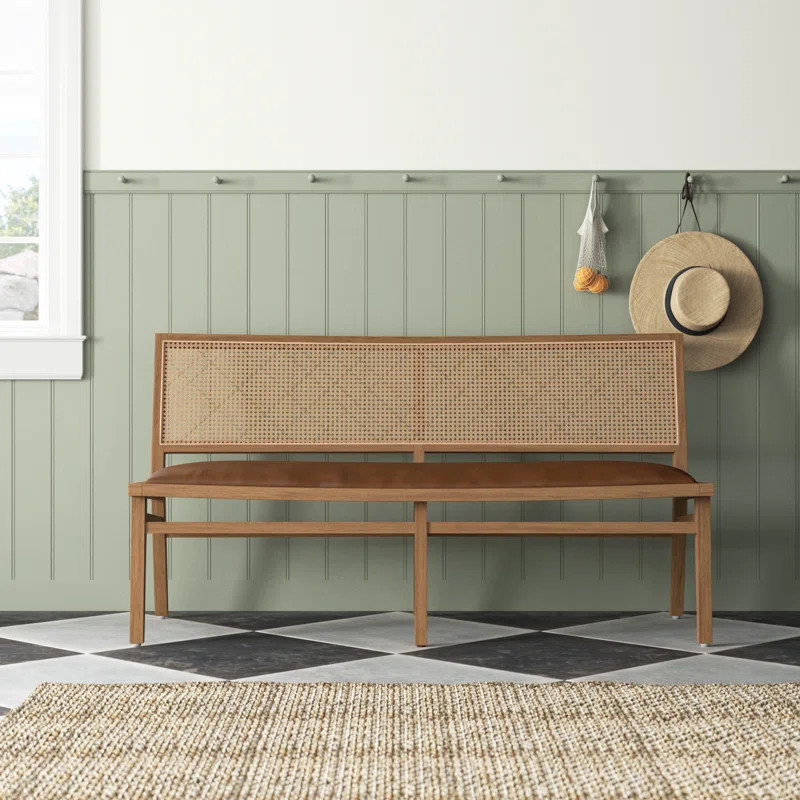 Miraz Faux Leather Upholstered Bench | Wayfair North America