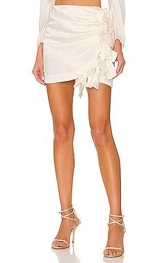 Tularosa Naomi Mini Skirt in Winter White from Revolve.com | Revolve Clothing (Global)