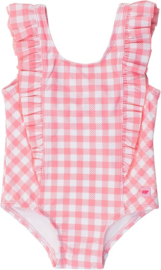 RuffleButts® Baby/Toddler Girls Ruffle Strap One Piece Swimsuit w/UPF 50+ Sun Protection | Amazon (US)