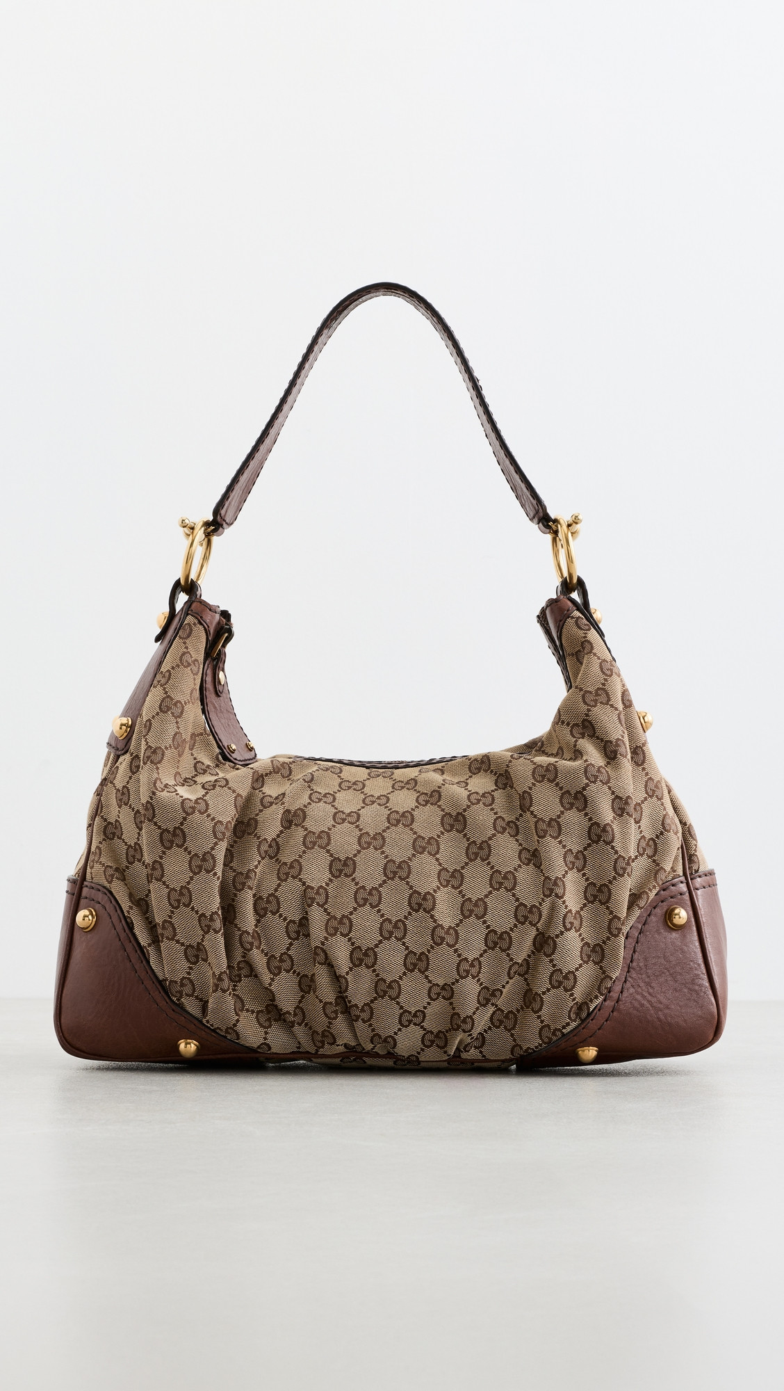 Gucci Canvas Jockey Hobo Bag - Brown | Shopbop