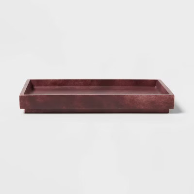 Luxe Faux Marble Bath Tray Wine - Threshold™ | Target
