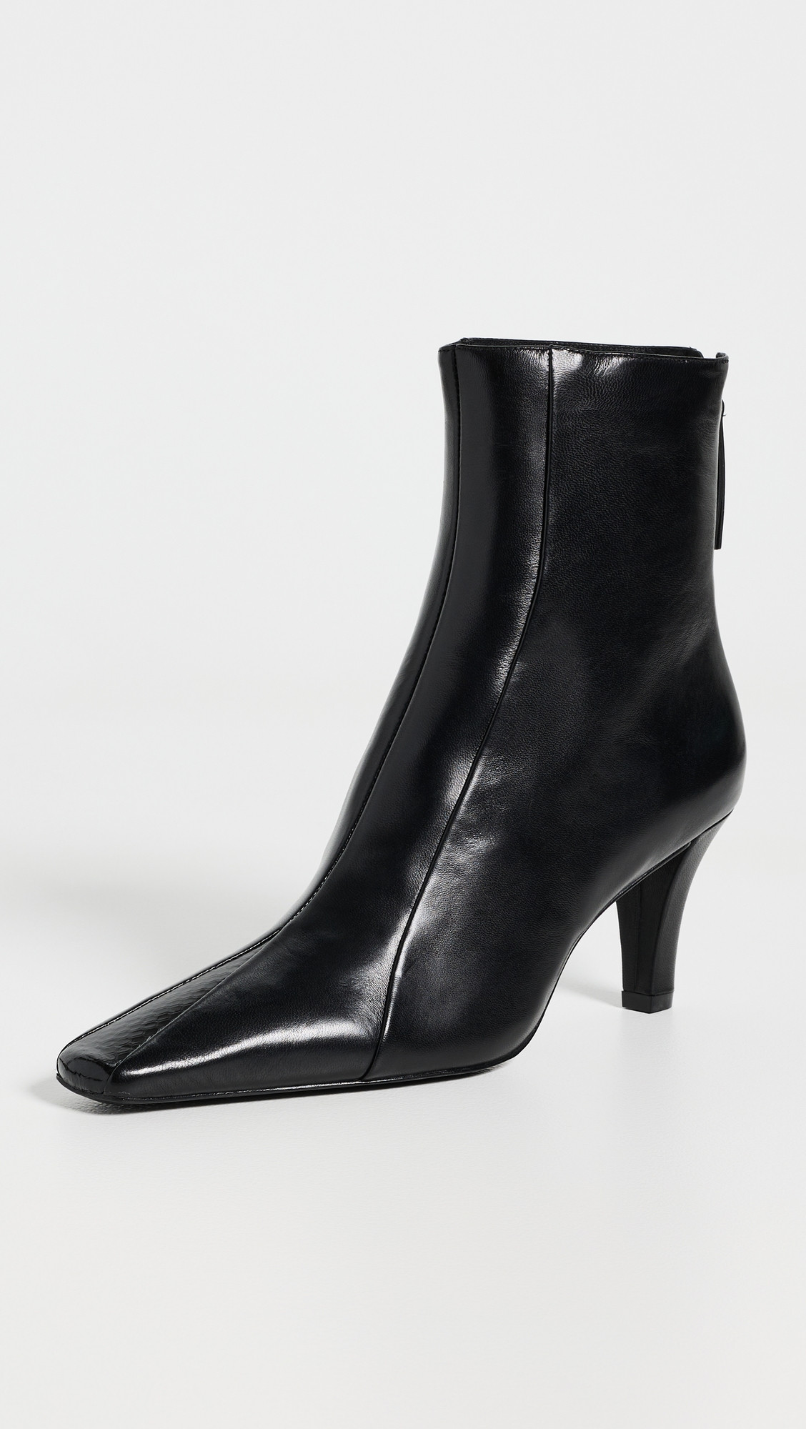 Jeanne Ankle Boots - Black Leather Snake | Shopbop