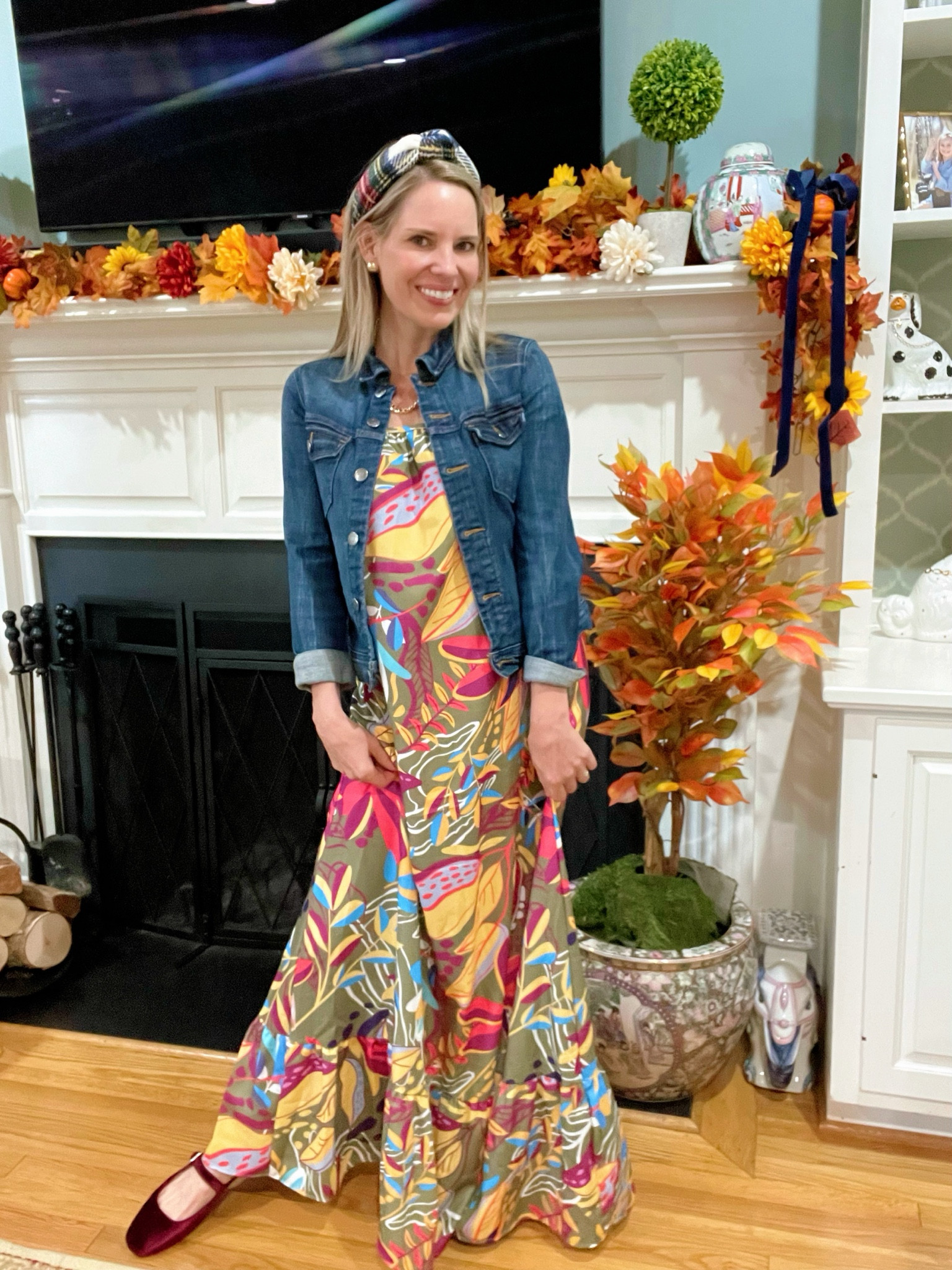 Maxi dress, denim jacket, fall decor, fall outfits 

#LTKHome #LTKFindsUnder100 #LTKFindsUnder50