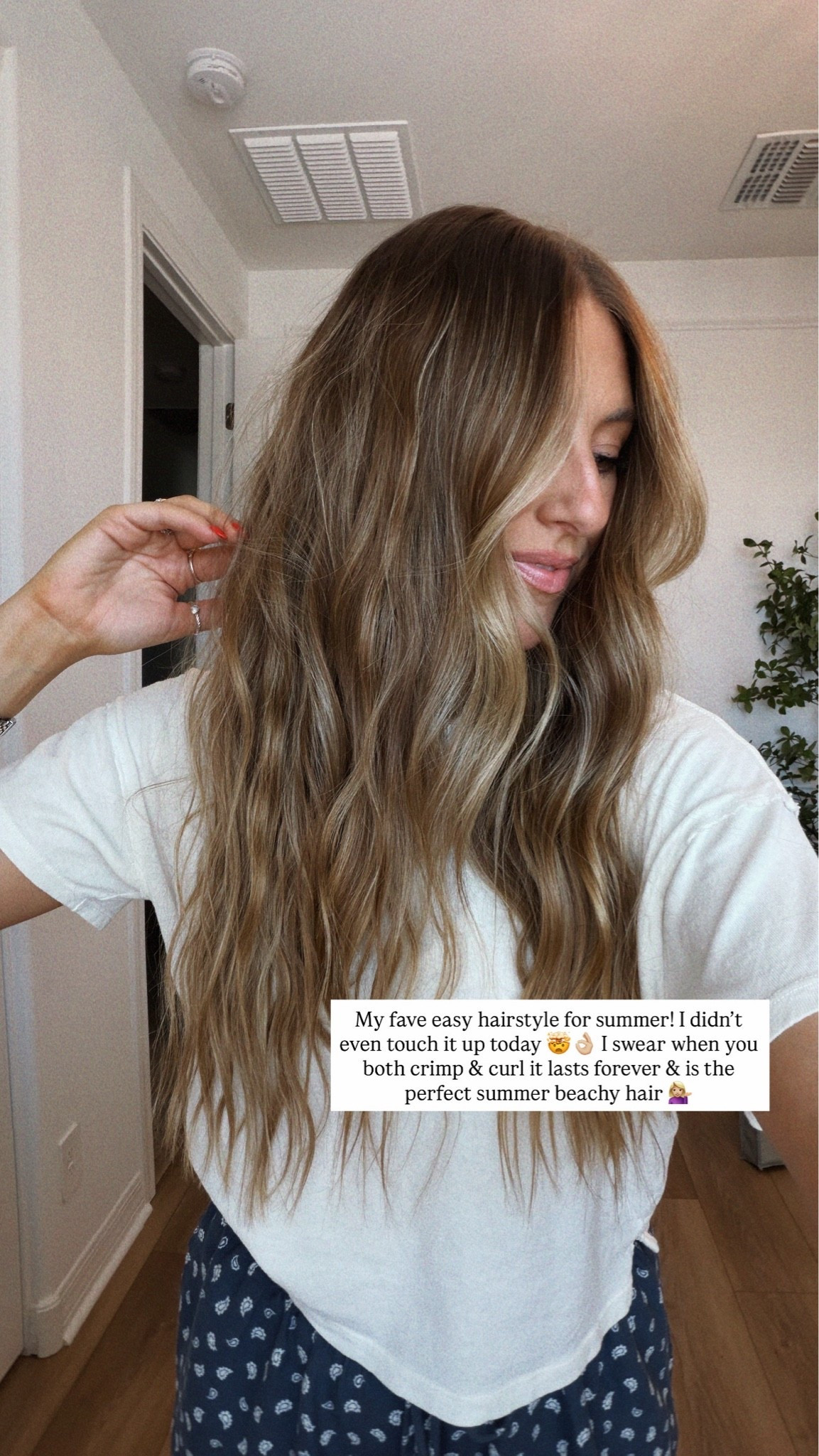 Easy summer hair!
