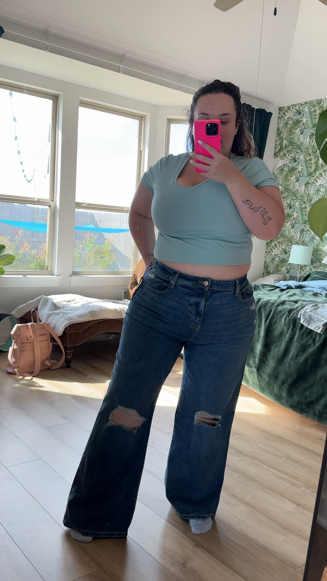 These jeans are a rigid fit, but tts. I’m wearing size 16! 

#LTKFindsUnder50 #LTKMidsize #LTKPlusSize