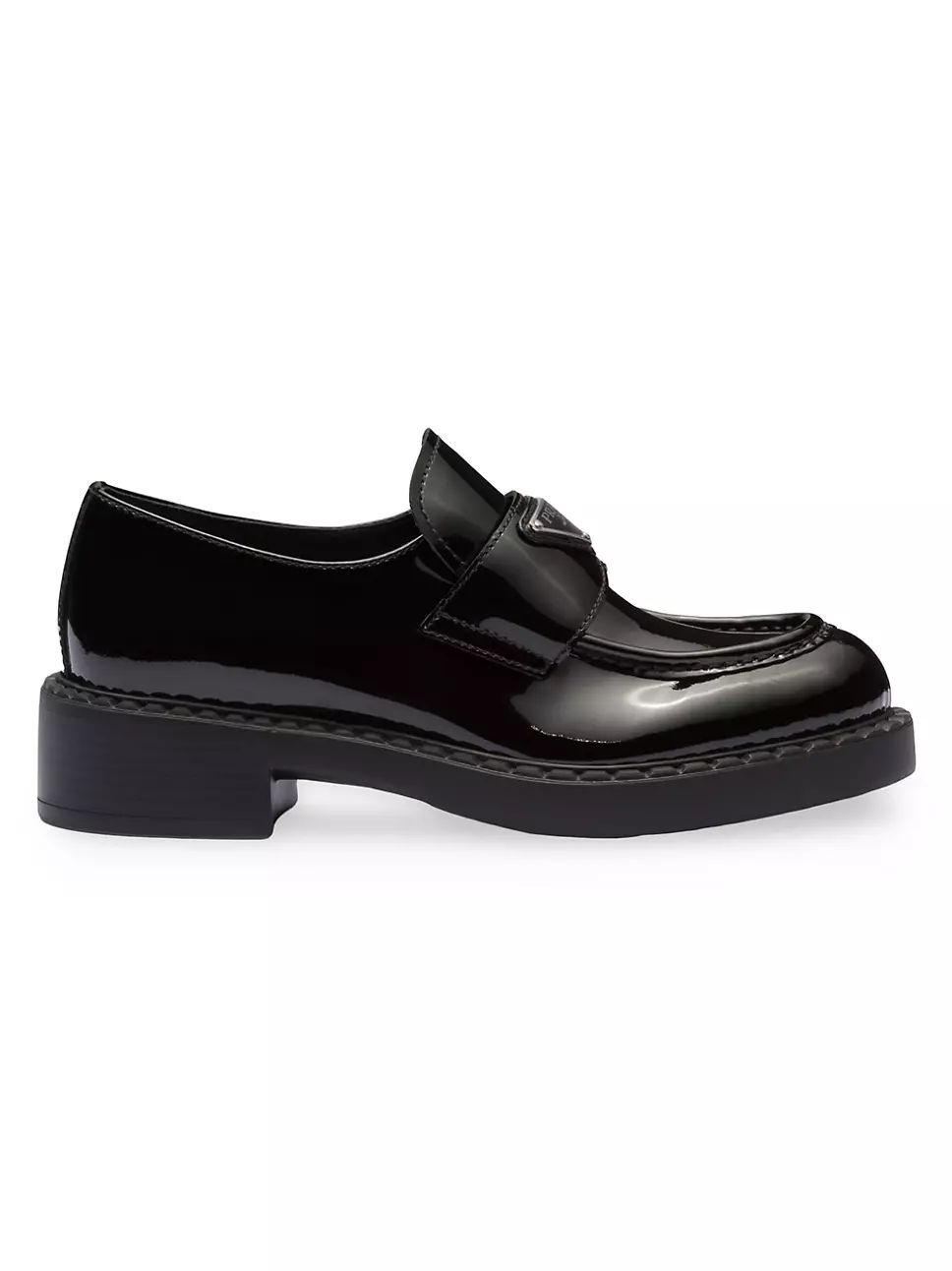 Chocolate Patent Leather Loafers | Saks Fifth Avenue