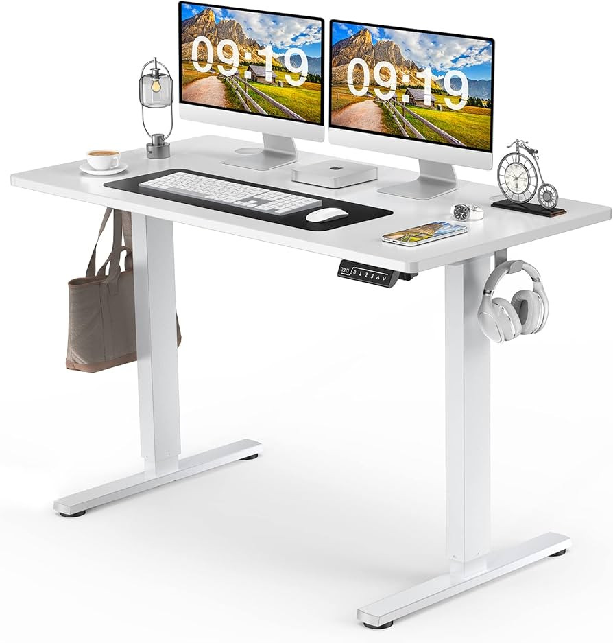 Sweetcrispy Electric Standing Desk, 48 x 24in Adjustable Height Electric Stand up Desk Standing C... | Amazon (US)