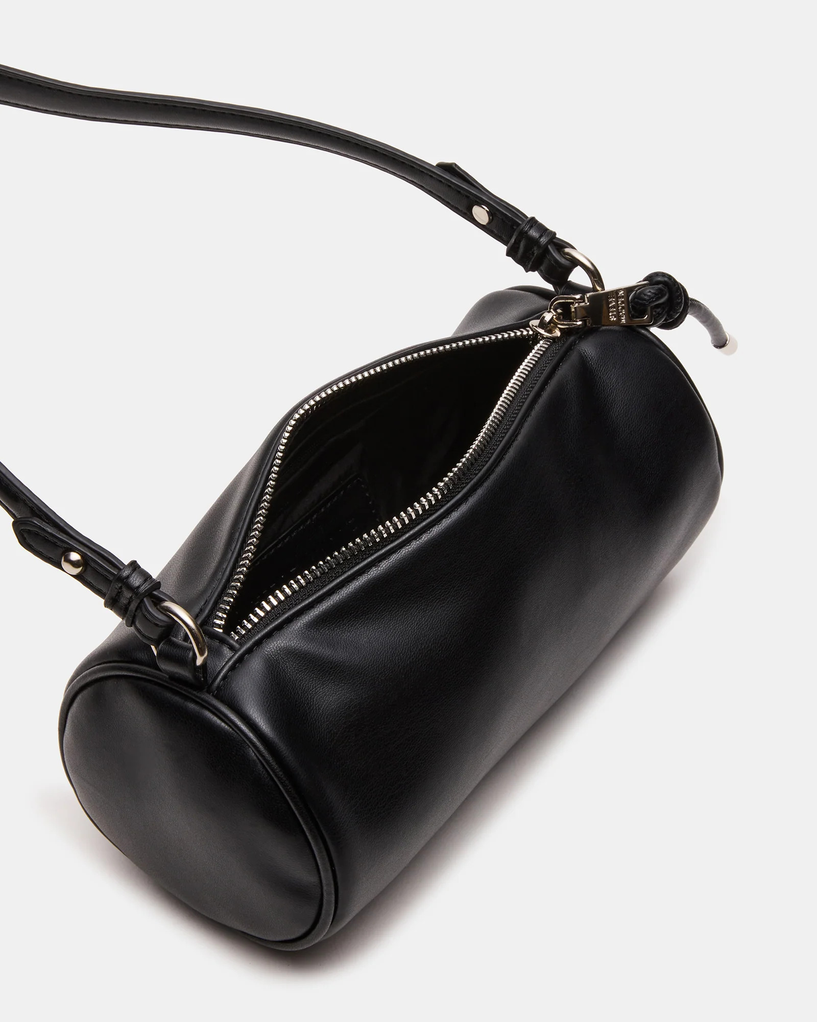 PRIYA Bag Black Mini Barrel Shoulder Handbag | Steve Madden (US)