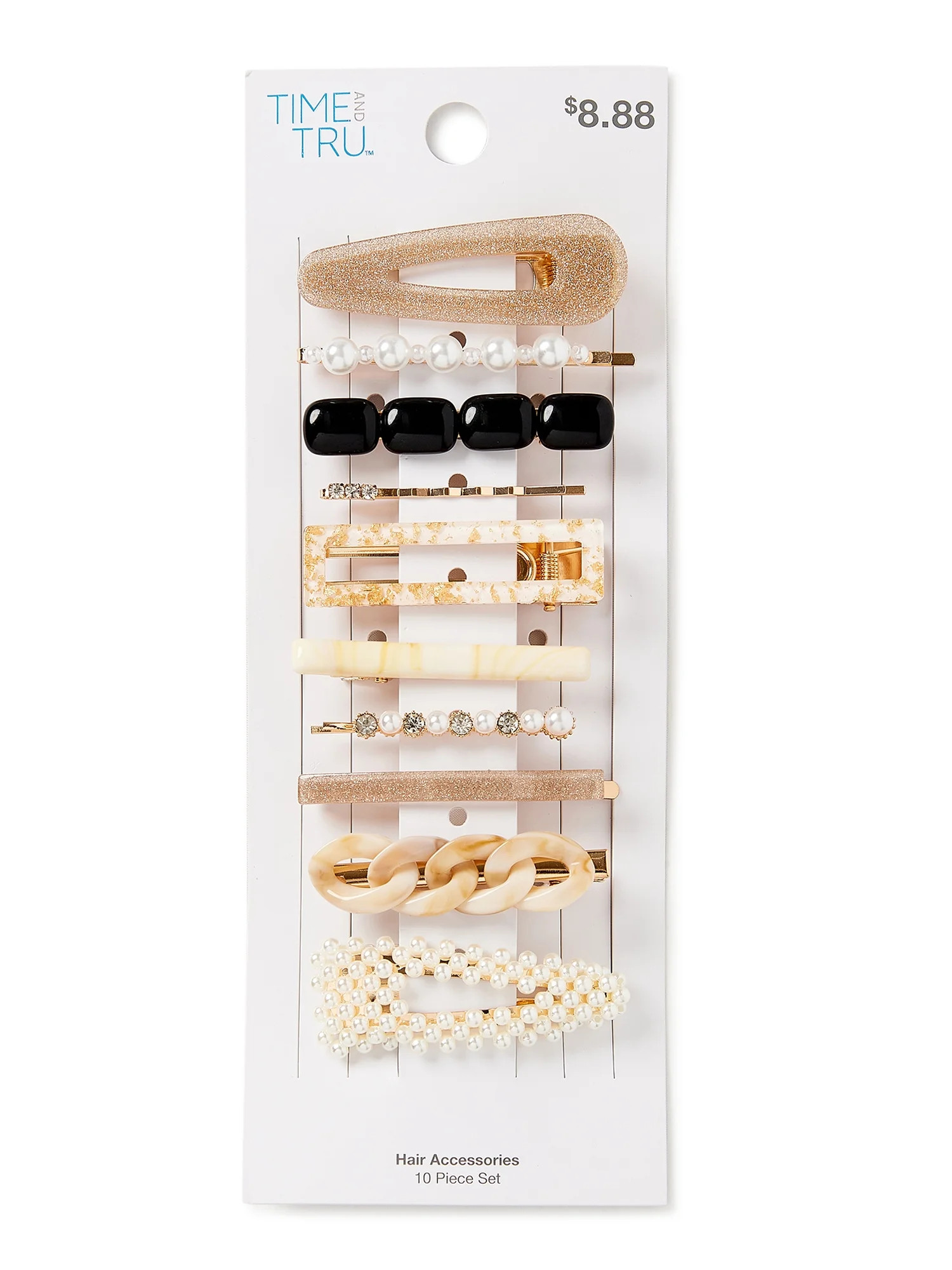 Time and Tru Women's Multi Hair Clips, 10-Pack | Walmart (US)