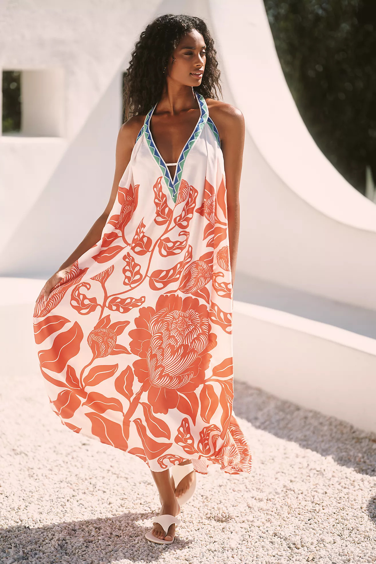 Celandine x Grace Gillespie Silky Midi Dress | Anthropologie (US)