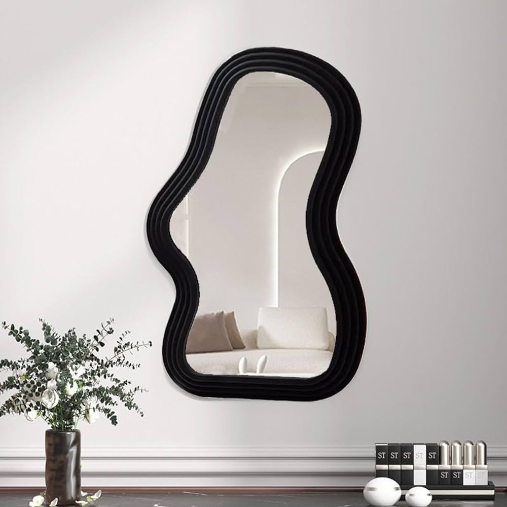 Irregular Wall Mirror, Tabletop/Wall Decorative Mirror Vanity Mirror 16 x 9.6 inch Modern Asymmet... | Amazon (US)