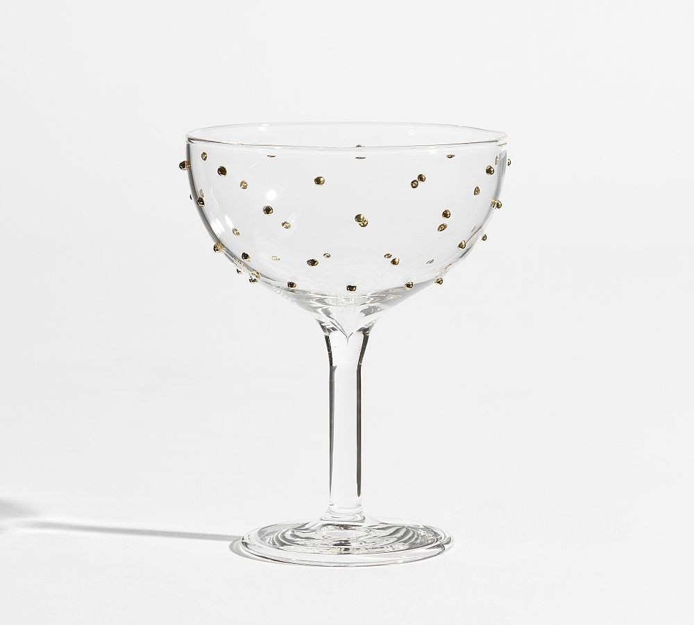 Confetti Celebration Coupe Glasses - Set of 4 | Pottery Barn (US)