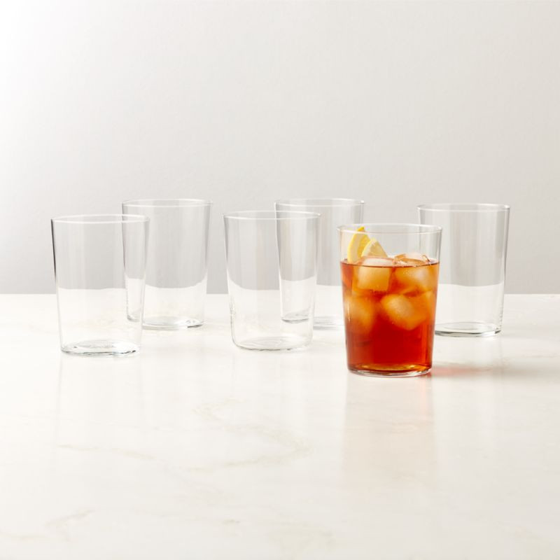 Marta Modern Drinking Glasses Set of 6 + Reviews | CB2 | CB2