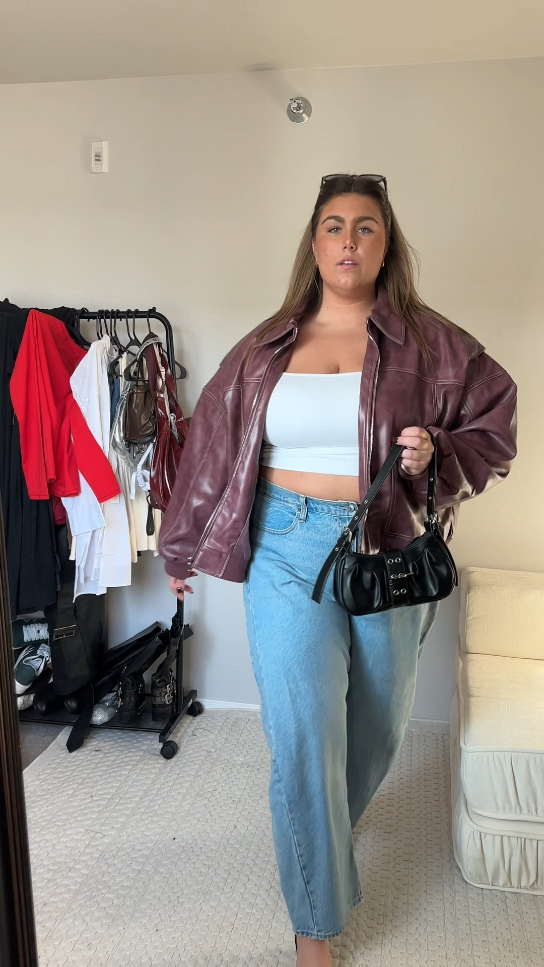 Jacket: 20
Top: 2X
Bottoms: 34

#LTKMidsize #LTKPlusSize #LTKWatchNow