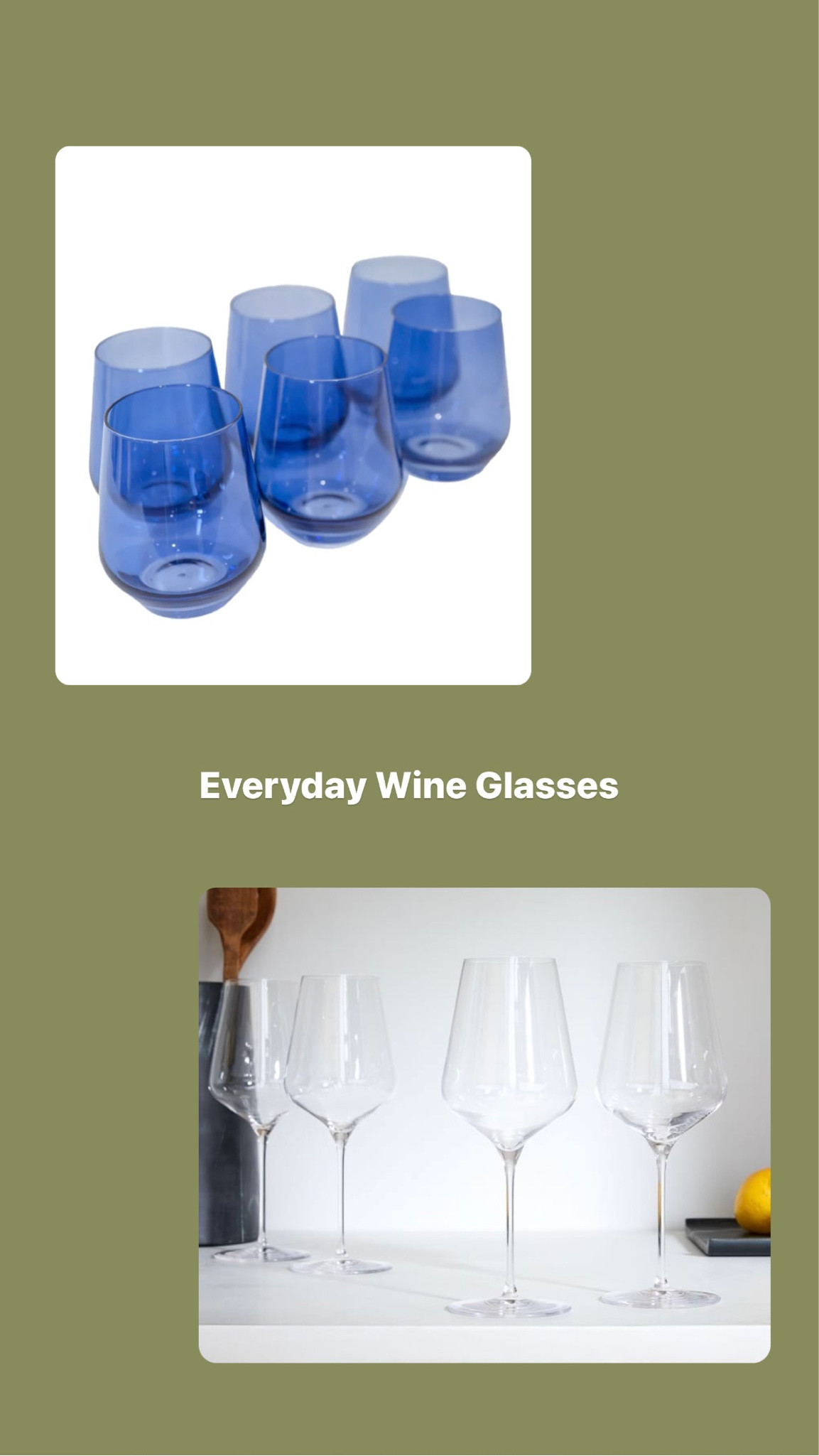The stemless and stemmed wine glasses we have and adore! 🥂 #wineglasses #weddingregistry #registry 

#LTKparties #LTKGiftGuide #LTKwedding