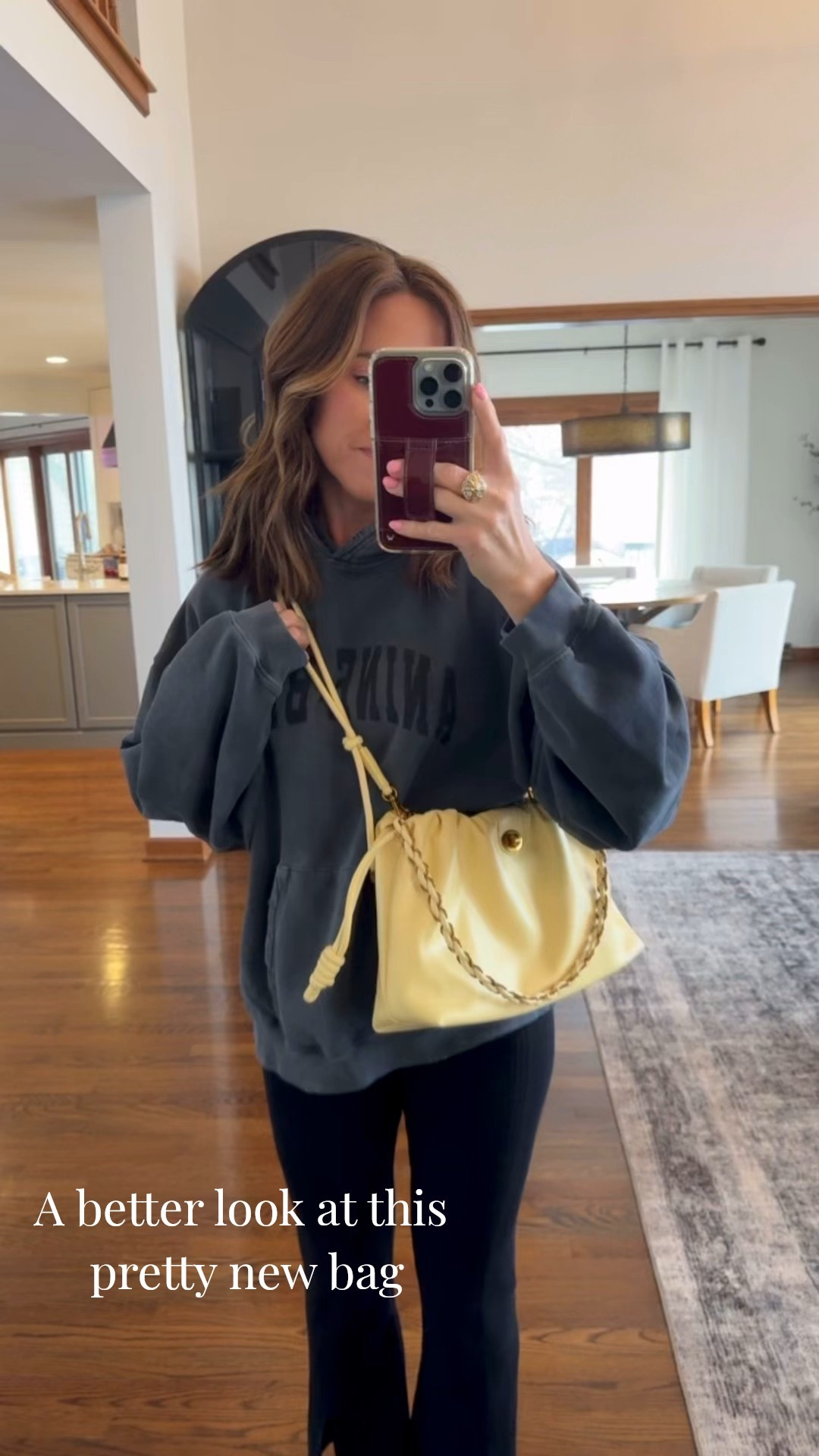 5 colors. Wear as a shoulder bag or crossbody. Scrunch and carry as a clutch. 
M sweatshirt here  

#LTKSeasonal #LTKootd