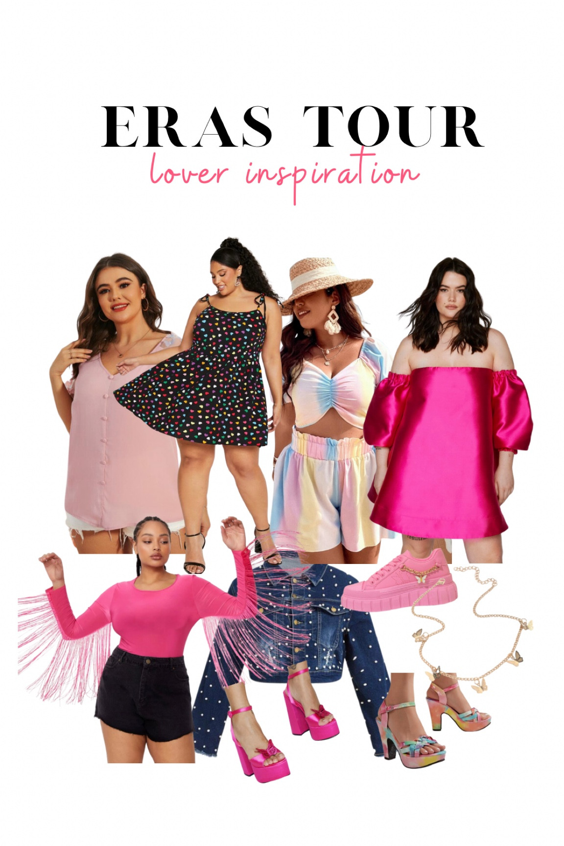 Plus size outfit inspo for the Taylor Swift Era’s Tour! Inspired by Lover era 💕✨🦋

#LTKcurves #LTKFind #LTKshoecrush