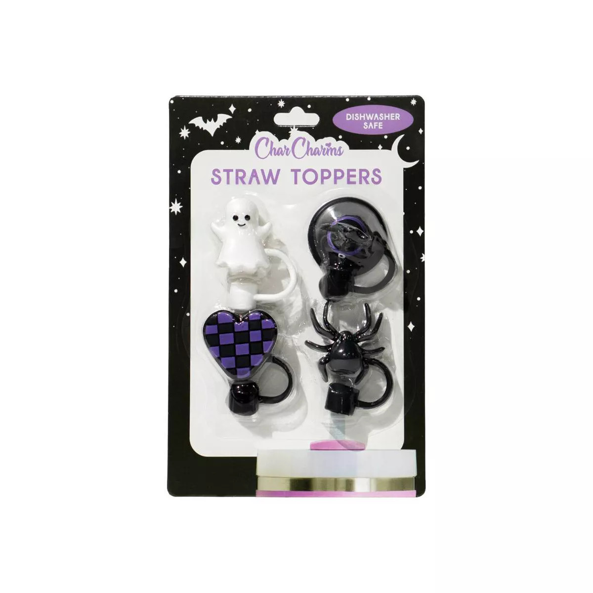 CharCharms 4pk Straw Toppers | Target
