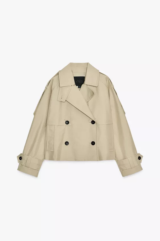 SHORT WATER-REPELLENT TRENCH ZW COLLECTION | Zara UK